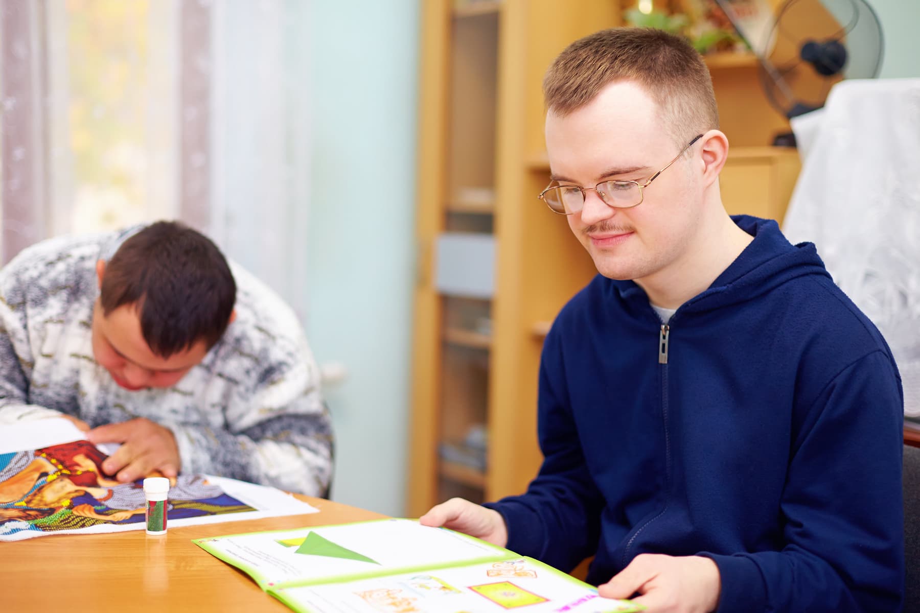 A person receiving friendly support