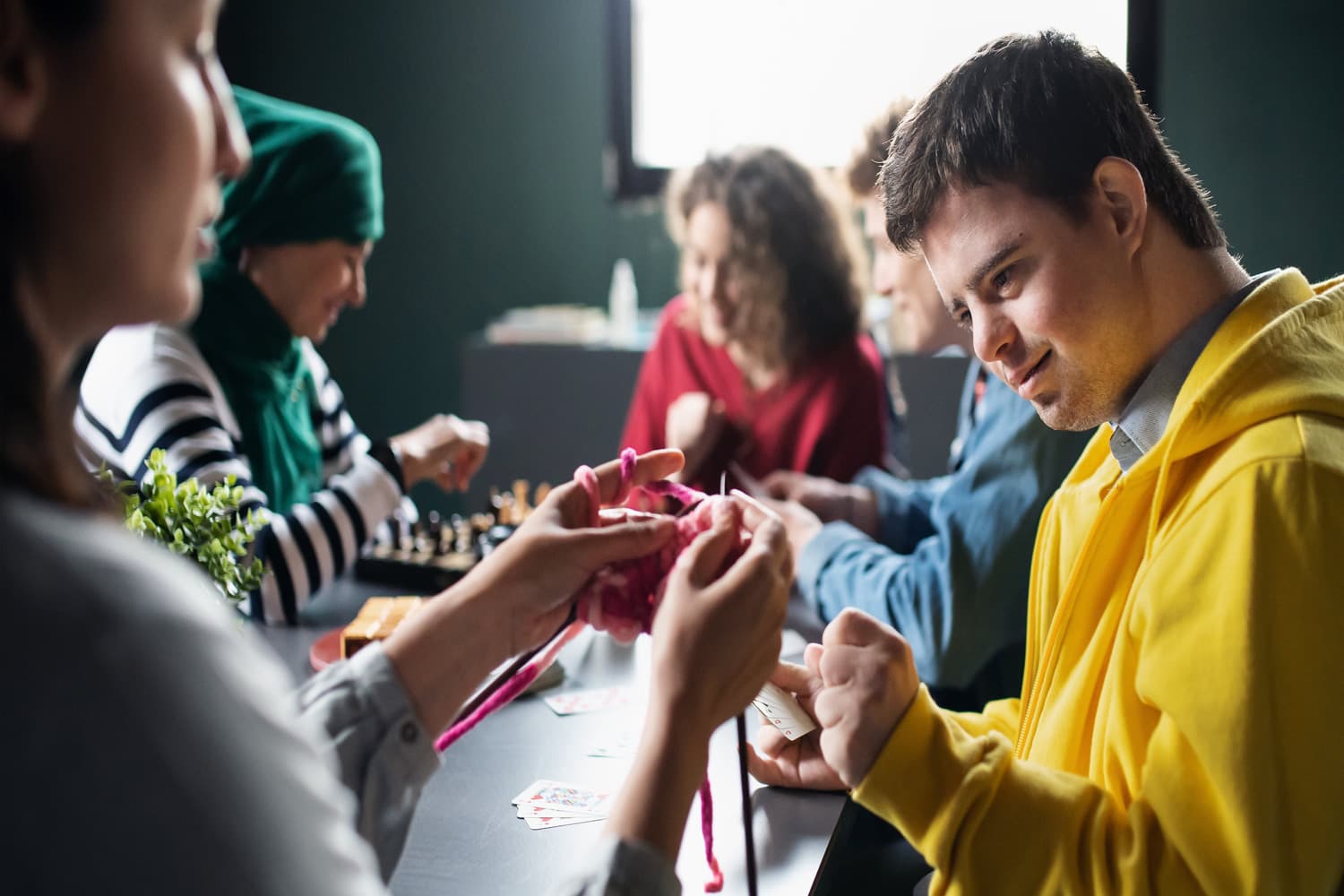 A young person enjoying a supported activity